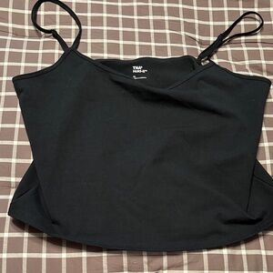 BNNW aritzia black cropped HOLD IT cami tank